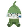 Metzuyan Baby Boys Hat and Socks Set Dino Dinosaur Green