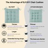 ELFJOY Rocking Chair Cushion Large Rocking Chair Pads with Ties