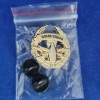 BOMB SQUAD LAPEL PIN, Item #1105: Gold color plated finish,