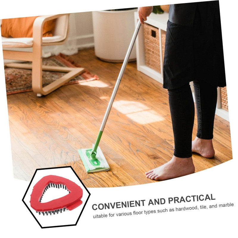 NOLITOY Durable Nylon Bristles Mop Head 2pcs Replacement for Multi-Surface