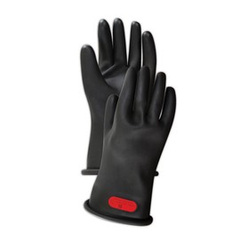 Ansell Gloves 113782 Ansell 11" Class 0 Rubber Insulating Gloves, Size 8, Black