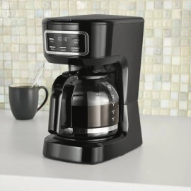 Mainstays 12-Cup Programmable Drip Coffee Maker Black CM1449-UL Auto Shut-Off