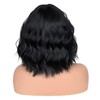 CoCrowns Short Wavy Wig with Air Bangs Shoulder Length Women's