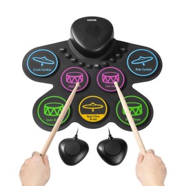 VEVOR Electric Drum Set 7-Pad with Headphone Jack Pedals Speaker for Beginners & Kids - specification: Set C