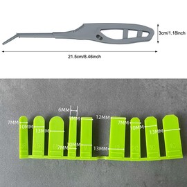 TorSor Silicone Caulking Tools Caulk Silicone Sealant Finishing Tool with 9 Rubber Tips Spreader Spatulas Applicator for Tight Spaces Kitchen Window Sink Tile Grout Windshield Adhesive Glass Glue