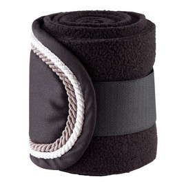 PFIFF Dyat 102912 Fleece Bandages Velcro Fastening, Set of 4, 300 cm x 13 cm, Black