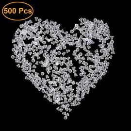 VIPbuy 500 Pieces Clear Earring Backs Secure Rubber Earring Stoppers with Storage Box for Fish Hook Earrings Studs