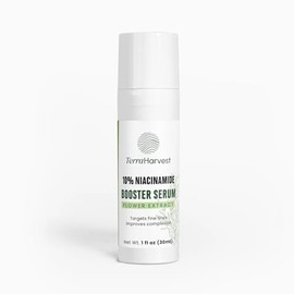 10% Niacinamide Serum Booster – Pore Minimizer & Skin Brightening Formula with Sodium Hyaluronate & Chamomile Extract – Hydrating & Balancing Face Serum for Radiant, Even-Toned Skin – 1 fl oz
