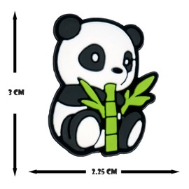 Panda Bear Badge Reel ID Holder Accent Chain Badge Clip Yazzle Dazzle Set of 2 Nurse Doctor Eat