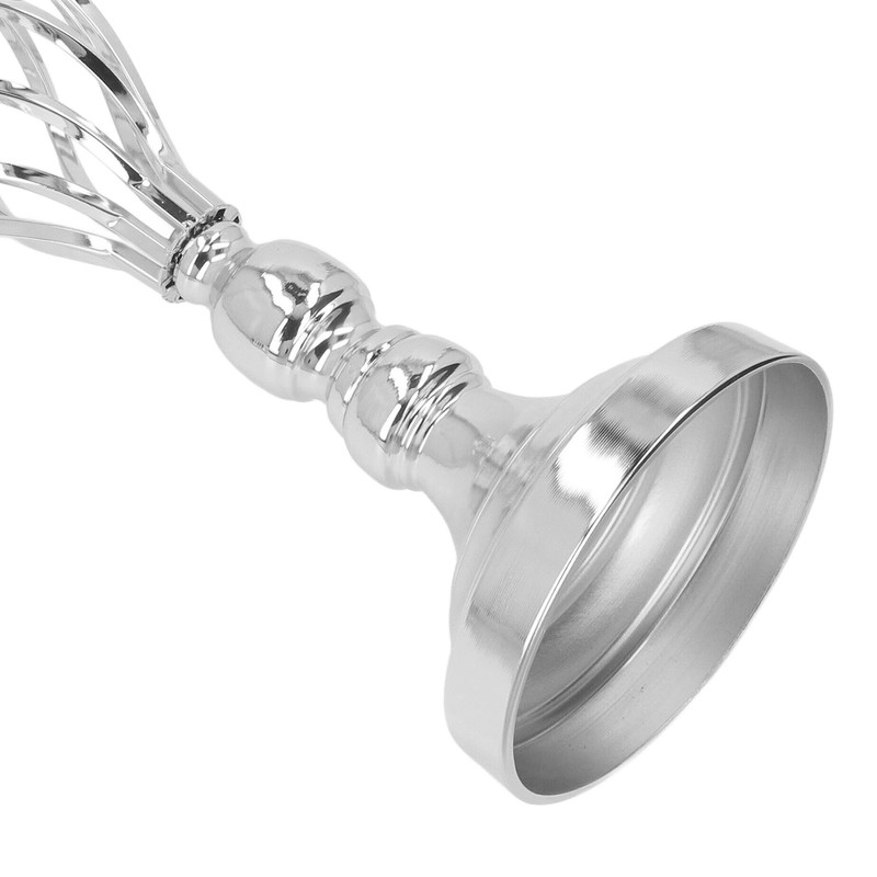 Table Candlestick Ornament Iron Twisted Curb Candle Holder Decorative Ornament