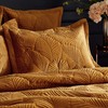 Paoletti Contemporary Palmeria Oxford Pillowcase, Gold, 50 x 75cm