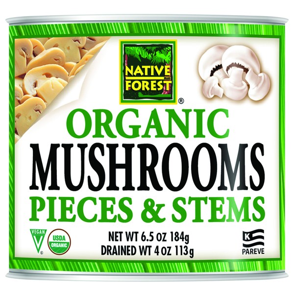 Native Forest Organic Mushrooms, 6.5 Ounce (Pack of 12)