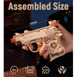 ROKR Wooden Puzzle Baby Browning DIY Model Kits For Adults To Build Unique Gift For Men Women (LQ502)