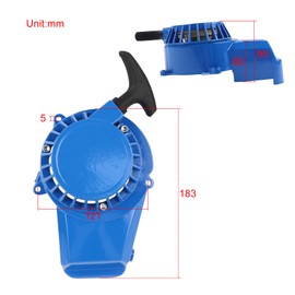FLYPIG Aluminum 2 Stroke Recoil Starter Pull Start Assembly for 47cc 49cc Pocket Bike Coolster Go Kart Mini Dirt Bike Pit Bike ATV Quad Scooter