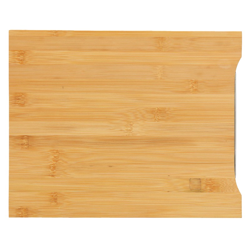 Cortesi Home Isabella Natural Bamboo Cutting Board With Removable Stainless