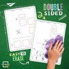 SCRIBBLEDO Multiplication Practice 9"x12" Small White Board Dry Erase Sheets