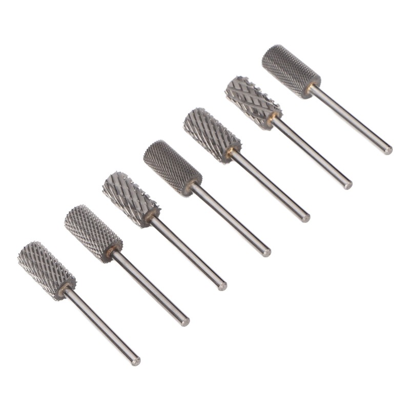 7pcs Nail Grinding Bits Professional Portable Nail Gel Removal Tungsten