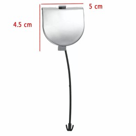 Bohaner Cover Cap for Towing Eye Chrome Trim Cover Rear Bumper 735455393 Rear Bumper Towing Eye Cover Towing Hook Cover for Fiat 500 2007-2015