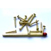 Pack of 100 Mini Wood Screws DIN 97 (Countersunk Head