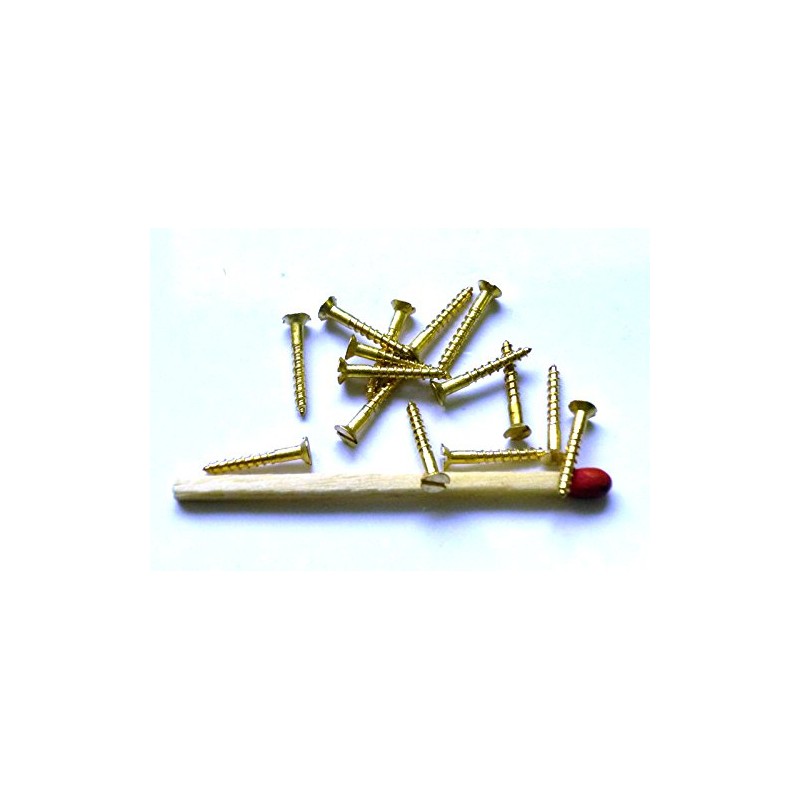 Pack of 100 Mini Wood Screws DIN 97 (Countersunk Head
