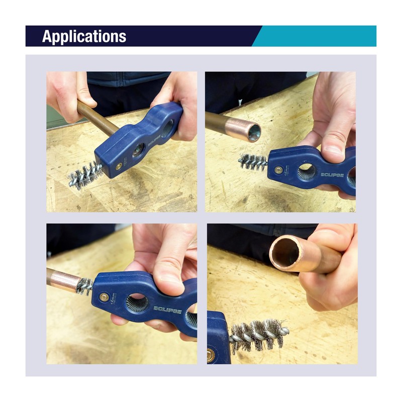 Eclipse Professional Tools E4IN1PCDT 4-in-1 Pipe Cleaning & Deburring Tool