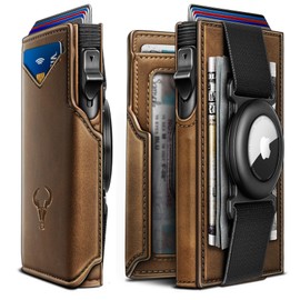 BULLIANT BULLIANT Men Airtag Wallet,Slim Front Pocket Wallet Money Clip for Men Gift 3.8"x2.7",Pop-up Access