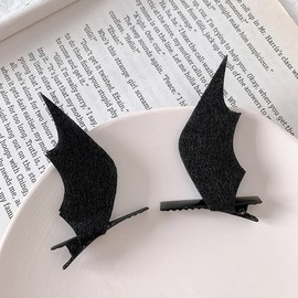 Forahome Halloween Decoration, Cosplay, Prop, Halloween Hairpin, Cute, Bat Wings, MoE, Women's, Children, Hair Clip, Costume Tool, Halloween Costume, Hair Decoration, Halloween Atmosphere, Photography, Halloween, Party Goods, Halloween Accessories (Hair 