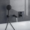 Duravit Manhattan Bath Spout with Square Wall Cover, Inlet Bathtub,