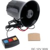 DriSentri Car Alarm Siren, 12V 30W Car Motorcycle Alarm Warning