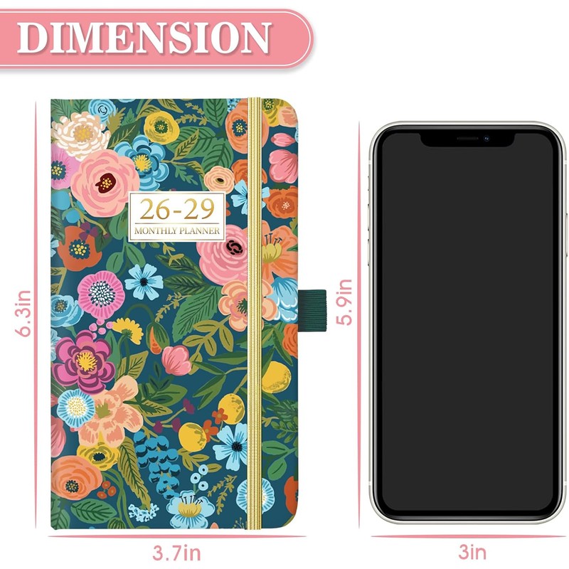 Pocket Calendar 2026-2029 - 3 Year Monthly Planner 2026-2029, Jul.