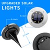 SOLPEX Solar Lights Outdoor Waterproof, 12 Pack Solar Ground Lights,