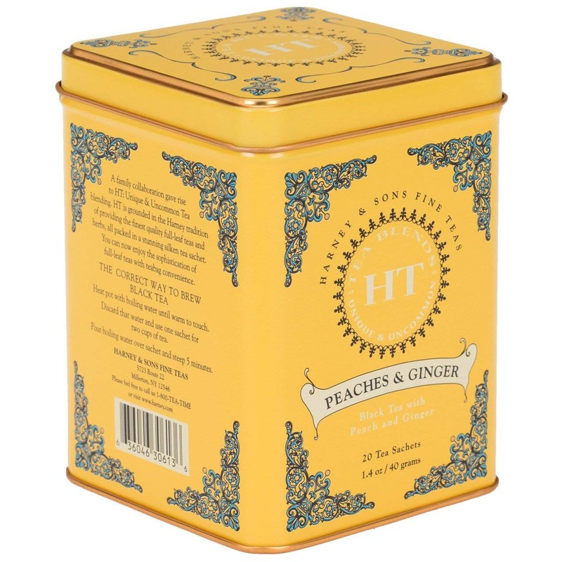 Harney & Son's Teabags, Peaches & Ginger Black Tea, 2