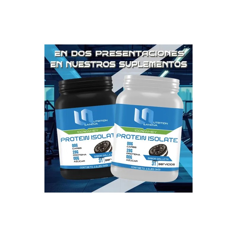 Proteína Whey Leanova Nutrition Isolate 1kg Varios Sabores