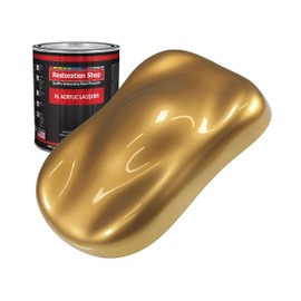 Restoration Shop - Autumn Gold Metallic Acrylic Lacquer Auto Paint - Quart Paint Color Only - Professional Gloss Automotive, Car, Truck, Guitar & Furniture Refinish Coating