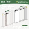 Roymelo 70" Bifold Sliding Barn Door Hardware Track Kit,Side Mounted