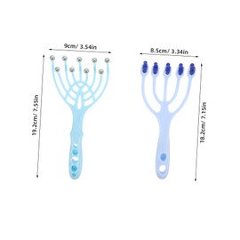 BIUDECO 2pcs Manual Scalp Massager Ergonomic Head Scratcher for Relaxation and Enhanced Scalp Health Multifunctional Massage Tool for Home Use and Stress Relief