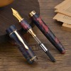 Asvine C2000#8 Stabilized Wood Fountain Pen Medium Nib Large Handmade