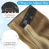 KooKaStyle Invisible Wire Hair Extensions Long Wavy Layered Synthetic with