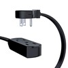 Maximm Cable 25 Feet Flat Plug Extension Cord/Wire, Multi Outlet