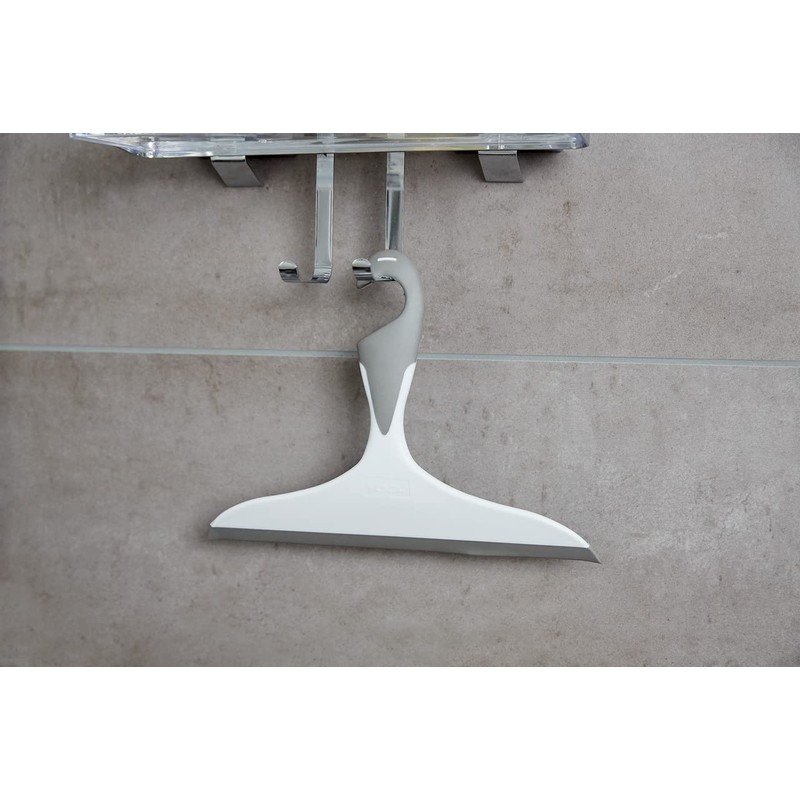 WENKO Loano Bathroom Squeegee Black Shower Squeegee, WK21832