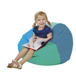 Factory Direct Partners 10477-CT SoftScape Classic 26" Junior Bean Bag Chair, Furniture for Kids, Perfect for Reading, Contemporary
