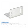 sourcing map Motor Bracket Motor Mounting Holder 30x46x38mm Silver Tone