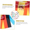 Kisangel 3pcs 32 String International Flags 32 Countries String Flags