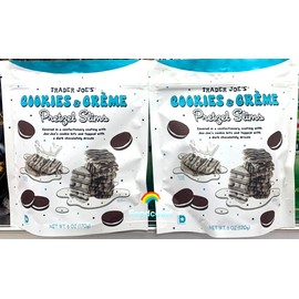 Trader Joe's 2 Packs Trader Joes Cookies & Creme Pretzel Slims 6 oz Each Pack, Total 12 oz