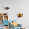Yungyan 2 Pcs Acrylic Toy Wall Organizer Wall Mounted Toy