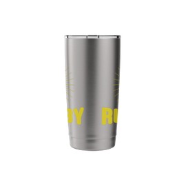 Rugby Retro Style Football Sport Stainless Steel Insulated Tumbler
