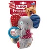 Gigwi Plush Friends Squeaker And Ring Elephant For Puppies And