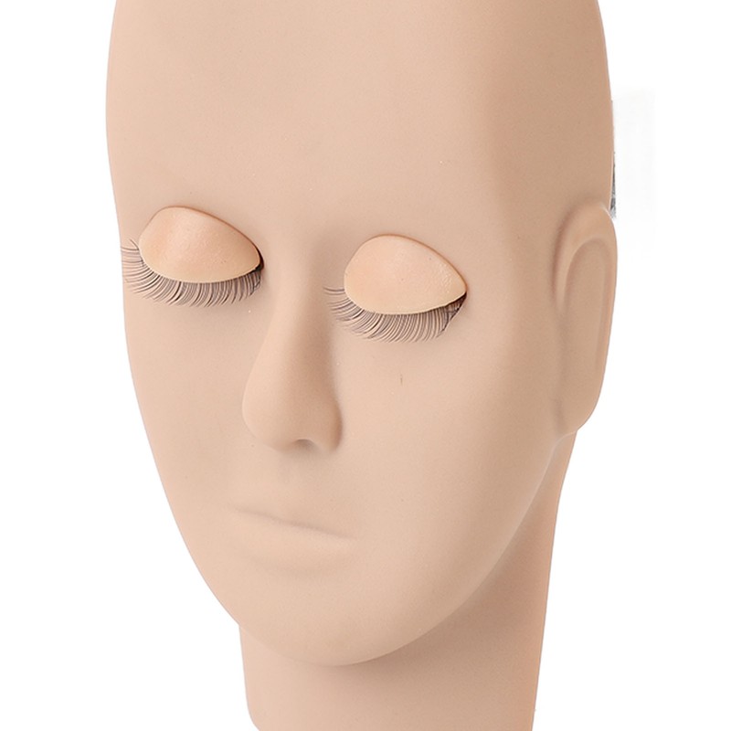 Eyelashes Extensions Practice Kit 3 Color Eyelash Mannequin Head 3