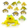 Fun Central 3 Inch Realistic Plastic Assorted Frogs - 12