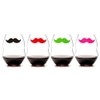 Cocktail/Wine Glass Markers Silicone Drink Markers Wine Charms with Beard
